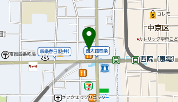 zen place pilates 京都西院の地図画像