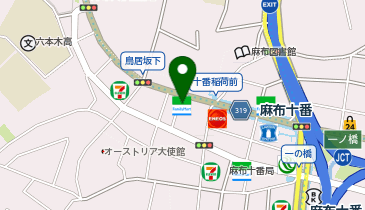 zen place pilates 麻布十番スタジオの地図画像