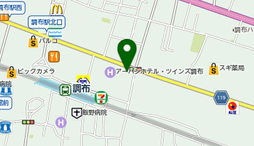 zen place pilates 調布スタジオの地図画像