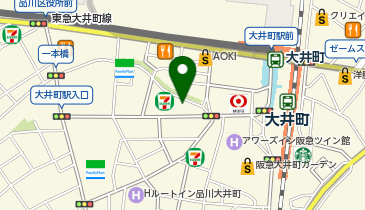 zen place pilates 大井町の地図画像