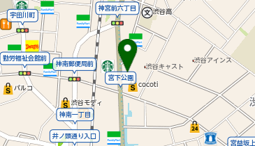 zen place pilates 渋谷スタジオの地図画像