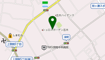 ケアサポートしきの地図画像