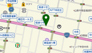 RINX メンズ脱毛 山梨甲府店の地図画像
