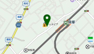 スマートフィット100 シェルピア貝塚店の地図画像