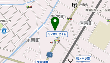 とうふや豆蔵 西尾花ノ木店の地図画像