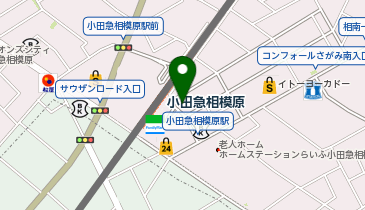 Apple GYM(アップルジム)小田急相模原店の地図画像