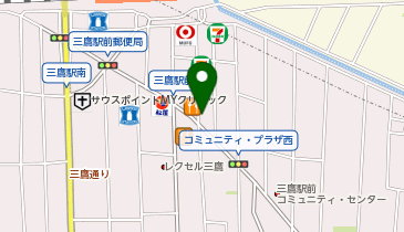 Apple GYM 三鷹店の地図画像