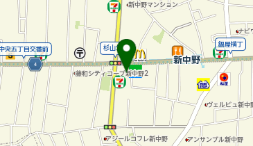 Apple GYM(アップルジム)新中野店の地図画像