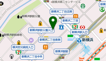 Apple GYM(アップルジム)新横浜店の地図画像