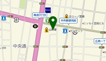MOO NON NON 宮崎山形屋の地図画像