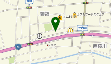 ワールドプラスジム 桜川御領店の地図画像