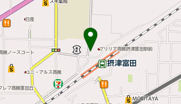 ワールドプラスジム 摂津富田店の地図画像