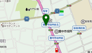 ワールドプラスジム 豊中桜塚店の地図画像