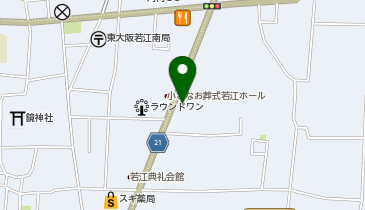 ワールドプラスジム 若江店の地図画像