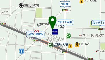 ワールドプラスジム 八尾光町店の地図画像