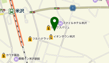 ワールドプラスジム 米沢店の地図画像
