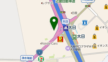 ワールドプラスジム 大日店の地図画像