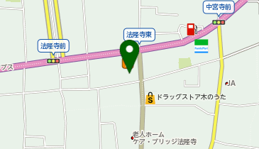 ワールドプラスジム 法隆寺店の地図画像