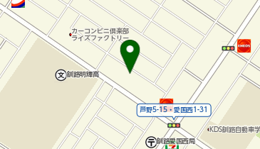 ワールドプラスジム 釧路文苑店の地図画像