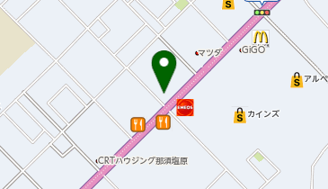 ワールドプラスジム 西那須野店の地図画像