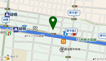 ハコジム 緑橋店の地図画像