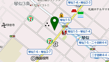 富士メガネ 琴似店の地図画像