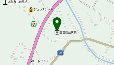 Aコープ Family Mart JA吉田総合病院の地図画像