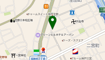 Baluko Laundry Place 神戸生田町の地図画像