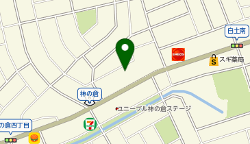 ペットショップ犬の家&猫の里 アミーゴ神の倉店の地図画像