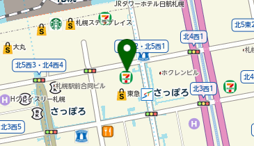 ホットヨガスタジオLAVA 札幌南口店の地図画像