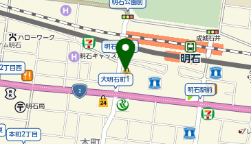 ホットヨガスタジオLAVA 明石店の地図画像