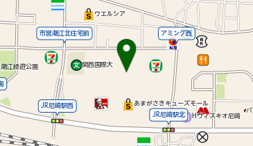 ホットヨガスタジオLAVA JR尼崎店の地図画像