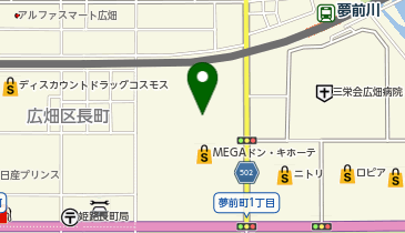 ホットヨガスタジオLAVA 姫路広畑店の地図画像