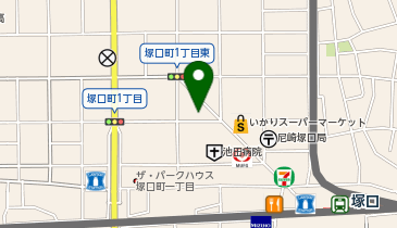 ホットヨガスタジオLAVA 塚口店の地図画像