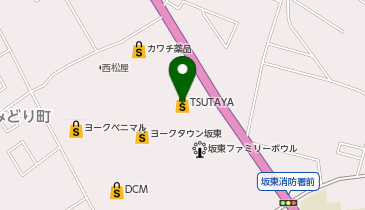 ホットヨガスタジオLAVA ヨークタウン坂東店の地図画像