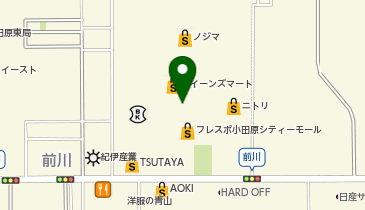 ホットヨガスタジオLAVA フレスポ小田原シティーモール店の地図画像