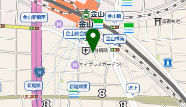 ホットヨガスタジオLAVA 金山店の地図画像