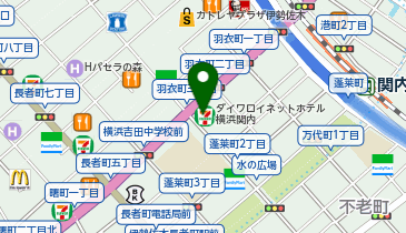 ホットヨガスタジオLAVA 関内店の地図画像