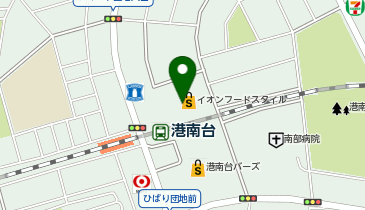 ホットヨガスタジオLAVA イオンフードスタイル港南台店の地図画像