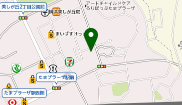 ホットヨガスタジオLAVA たまプラーザ店の地図画像