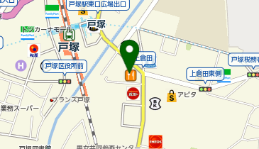 ホットヨガスタジオLAVA 戸塚店の地図画像