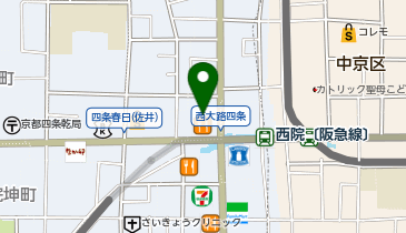 ホットヨガスタジオLAVA 西院店の地図画像