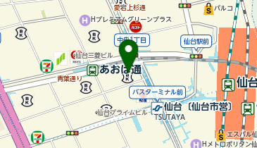 ホットヨガスタジオLAVA 仙台駅前店の地図画像