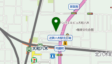 ホットヨガスタジオLAVA 大和八木店の地図画像