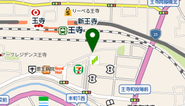 ホットヨガスタジオLAVA 大和王寺店の地図画像