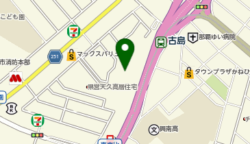 ホットヨガスタジオLAVA アクロスプラザ古島駅前店の地図画像