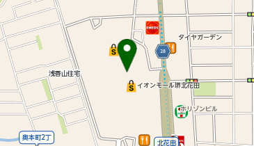 ホットヨガスタジオLAVA イオンモール堺北花田店の地図画像