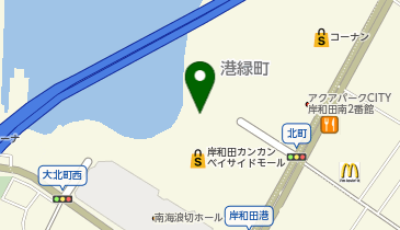 ホットヨガスタジオLAVA 岸和田カンカンベイサイドモール店の地図画像