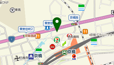 ホットヨガスタジオLAVA 京橋店の地図画像