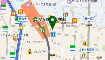 ホットヨガスタジオLAVA ホットヨガ&マシンピラティス なんば店の地図画像
